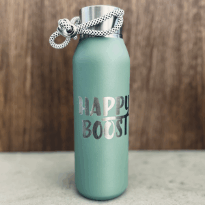 Grøn Happy Boost termoflaske i rustfrit stål